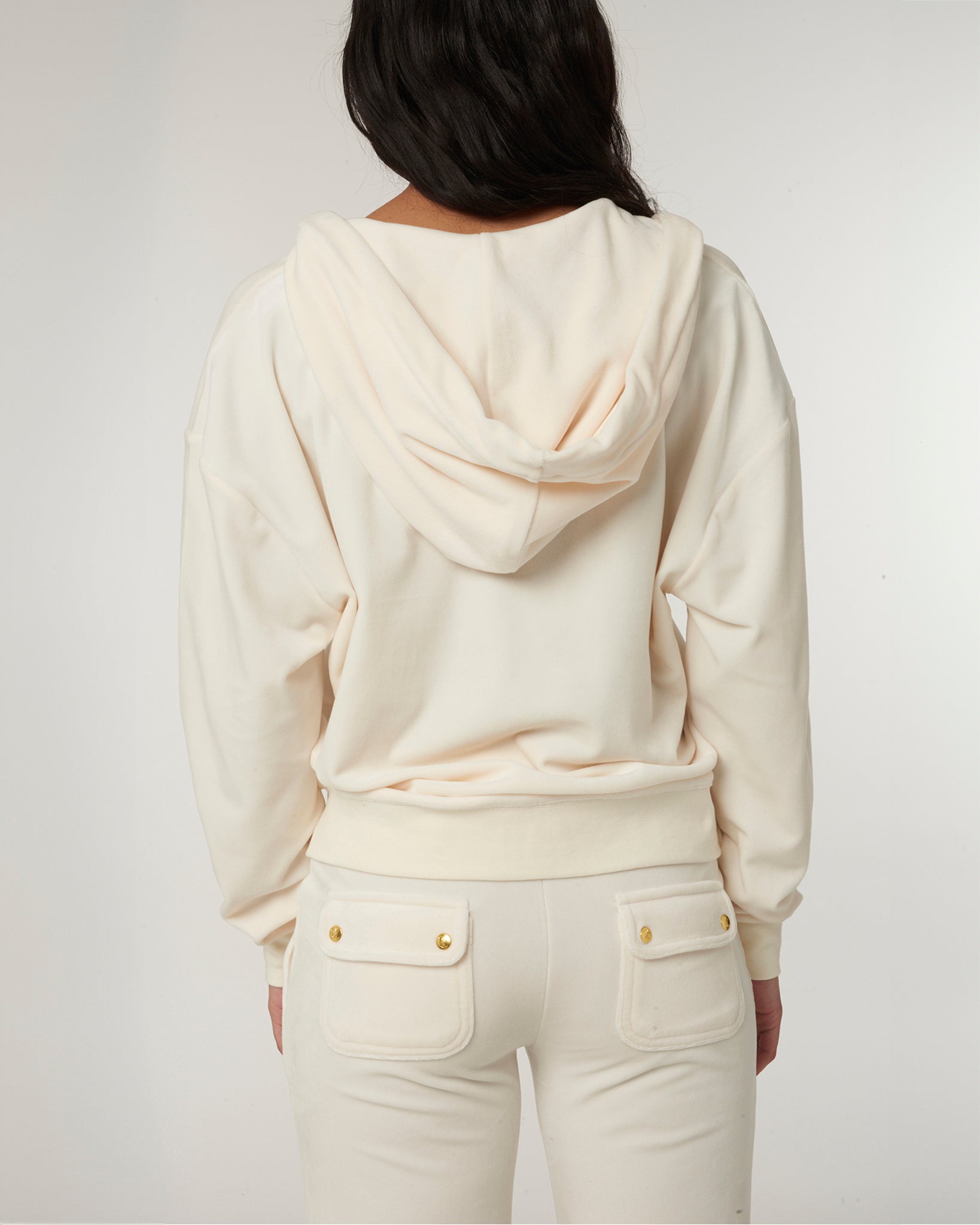 Halan Oversized Zip Through Hoodie Gold Sugar Swizzle - Juicy Couture Scandinavia