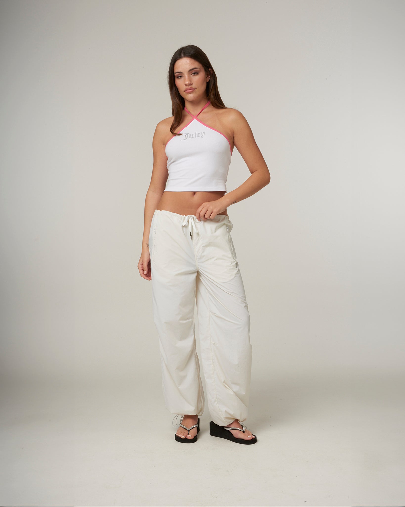 売れ筋商品|||ジューシークチュール Tシャツ レディース トップス HALTER - Top - white 楽天市場】ジューシークチュール Tシャツ（Tシャツ・カットソー