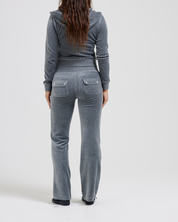 Classic Velour Del Ray Pant Charcoal Marl - Juicy Couture Scandinavia
