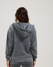 Halan Oversized Zip Through Hoodie Charcoal Marl - Juicy Couture Scandinavia