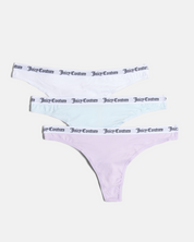 Dana Cotton Thong 3-pack Multi - Juicy Couture Scandinavia
