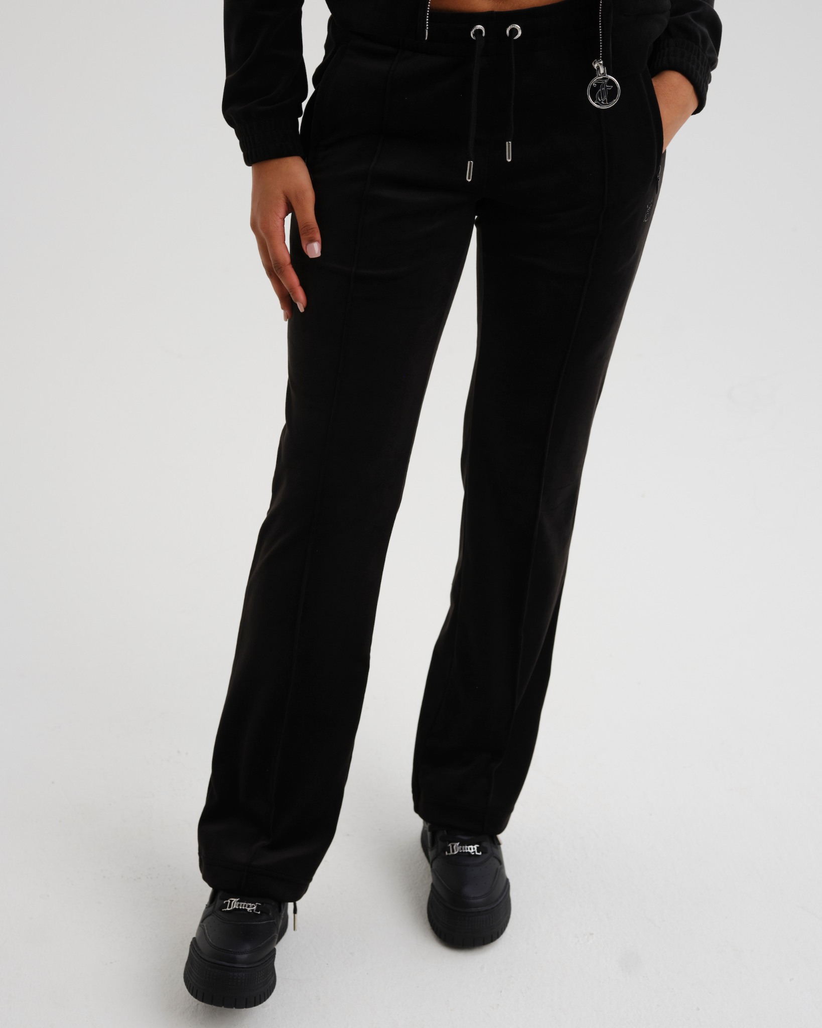 Classic Velour Tina Track Pants Black - Juicy Couture Scandinavia