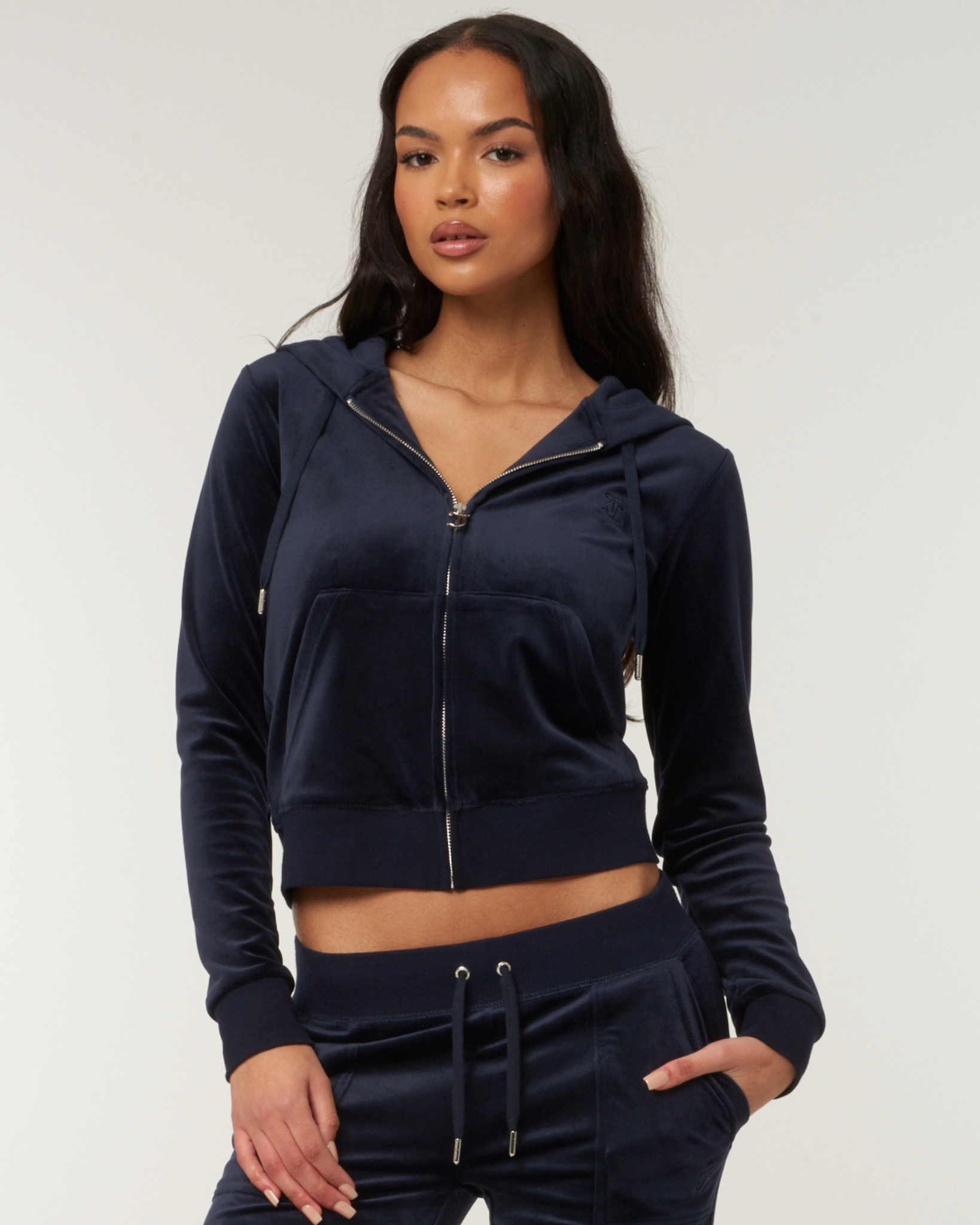 Classic Velour Robertson Zip Hoodie Night Sky Juicy Couture