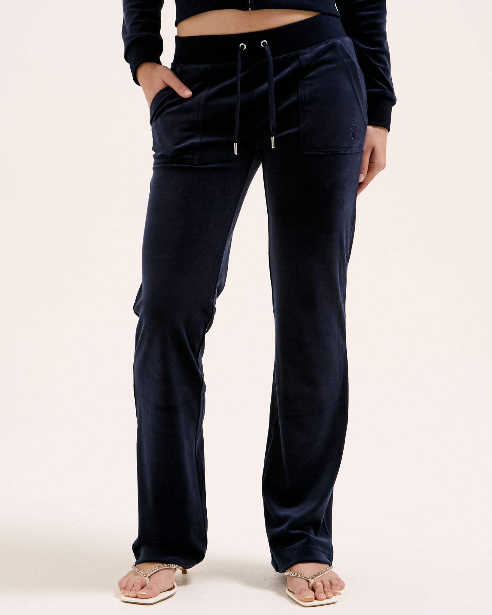 Juicy Couture Del Ray Velour Pant Night Sky