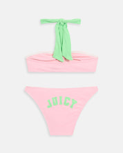 Roxy Bandeau Bikini Juicy Pink - Juicy Couture Scandinavia