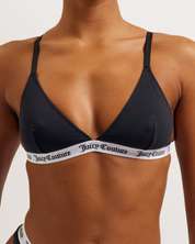 Bev Cotton Triangle Bra Black - Juicy Couture Scandinavia