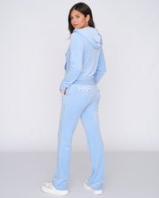 Classic Velour Robertson Zip Hoodie Powder Blue - Juicy Couture Scandinavia