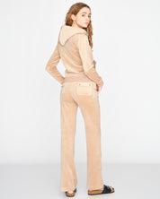 Classic Velour Robertson Zip Hoodie Caramel Gold - Juicy Couture Scandinavia