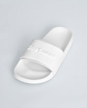 Breanna Embossed Slider White - Juicy Couture Scandinavia
