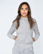 Classic Velour Lieu Track Top Light Marl - Juicy Couture Scandinavia