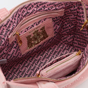 Iris Large Velvet Shopping Bag Juicy Pink - Juicy Couture Scandinavia
