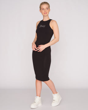 Aries Diamante Midi Dress Black - Juicy Couture Scandinavia