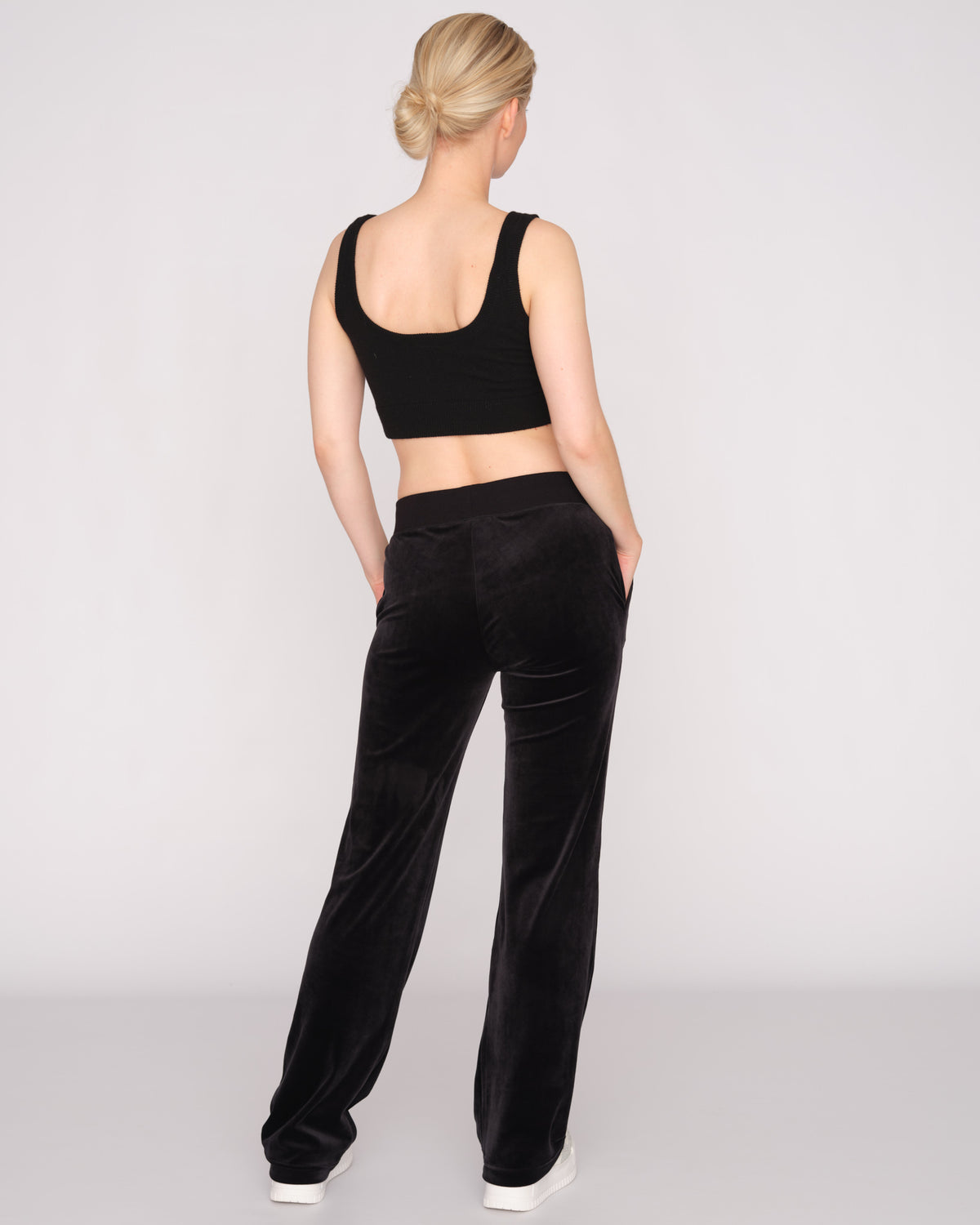 Diamante Trim Del Ray Track Pants Black - Juicy Couture Scandinavia