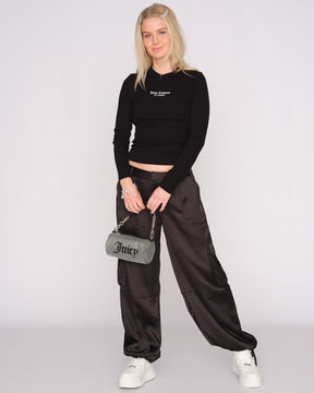 Hazel Barrel Bag Polyester/PU Black - Juicy Couture Scandinavia