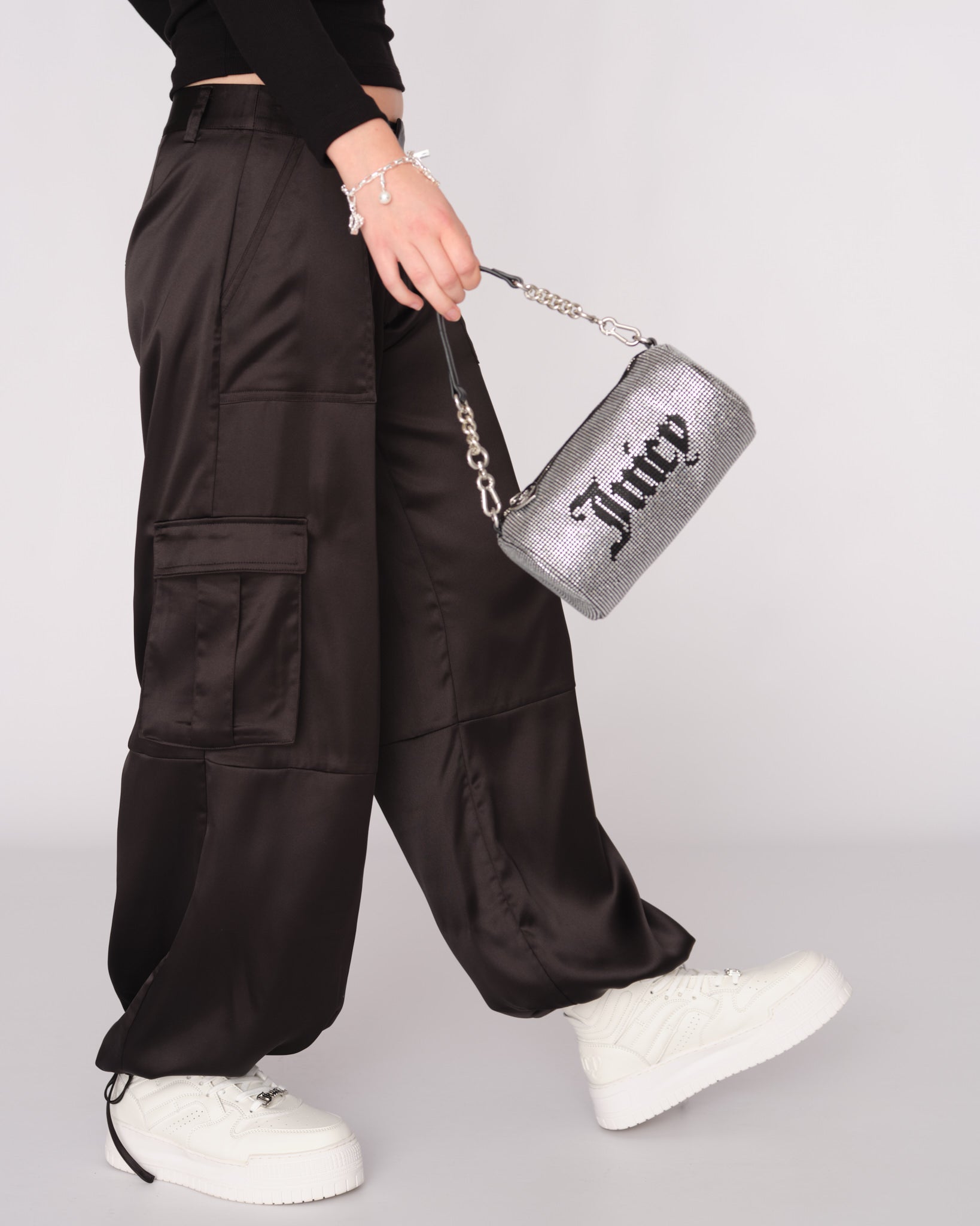 Hazel Barrel Bag Polyester/PU Black - Juicy Couture Scandinavia