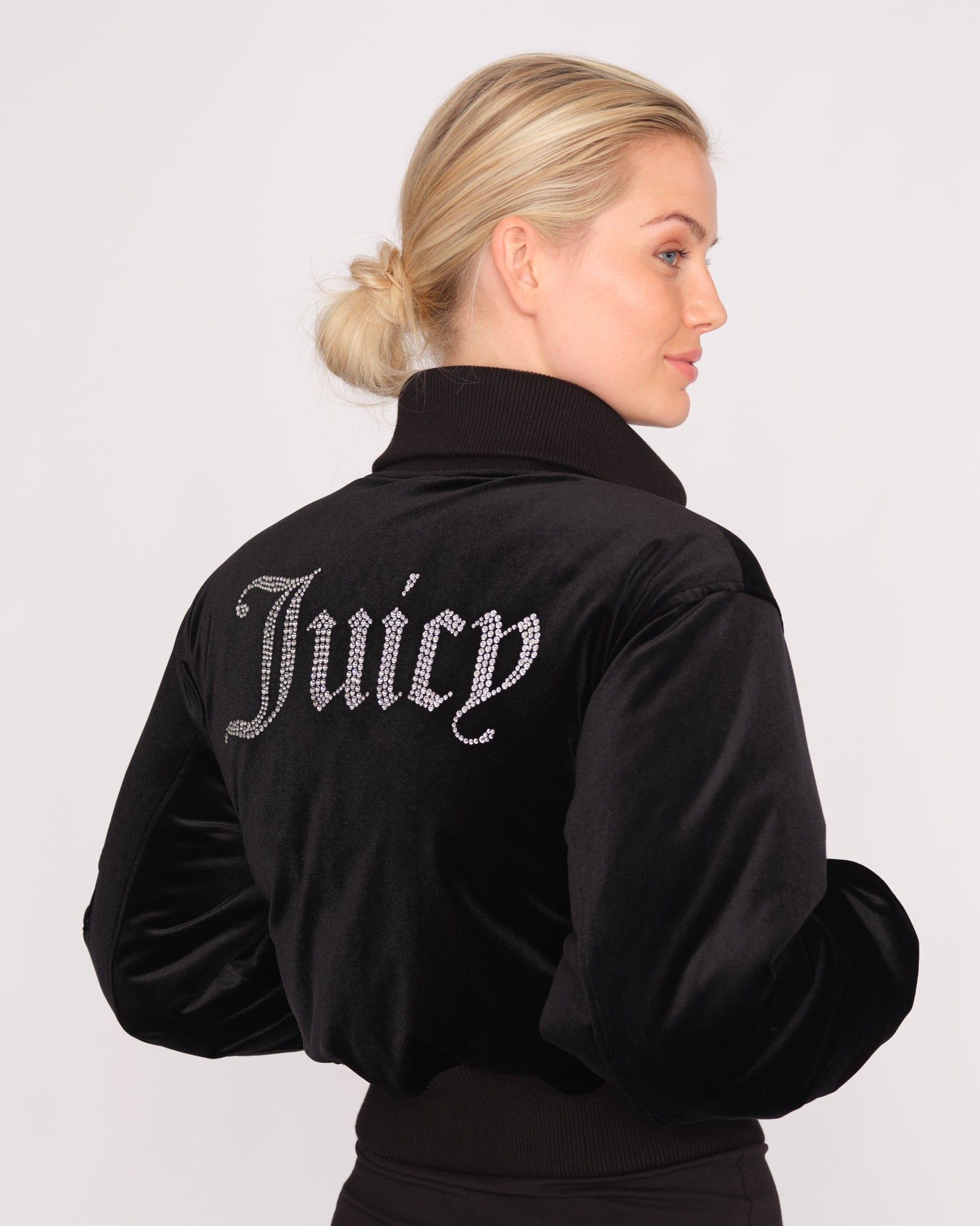 Rydell Diamante Bomber Jacket Black - Juicy Couture Scandinavia