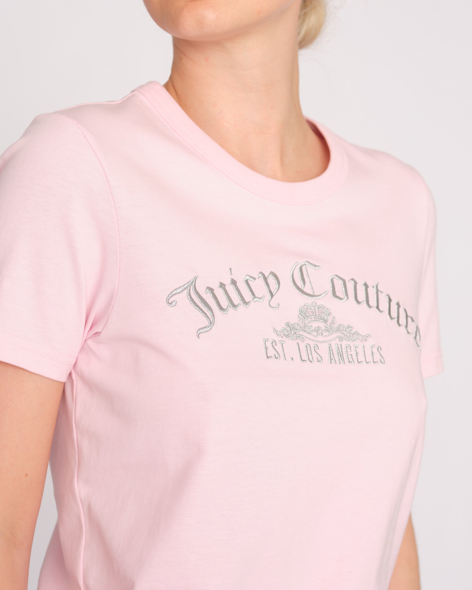 Arched Metallic Noah T-shirt Cherry Blossom - Juicy Couture Scandinavia