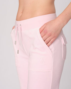 Classic Velour Layla Low Rise Pocket Flare Cherry Blossom - Juicy Couture Scandinavia