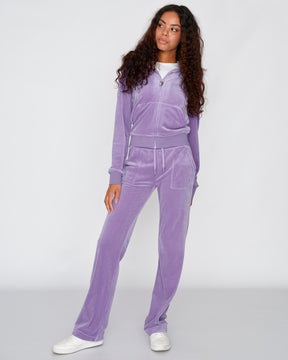 Classic Velour Robertson Zip Hoodie Dahlia Purple - Juicy Couture Scandinavia