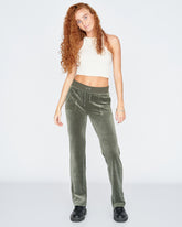 Classic Velour Del Ray Pant Thyme - Juicy Couture Scandinavia