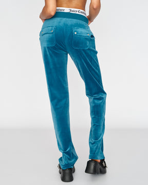 Classic Velour Del Ray Pant Deep Lagoon - Juicy Couture Scandinavia