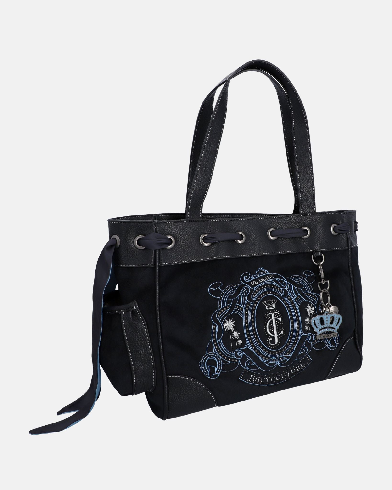 Daydreamer Palm Large Double Handle Bag Black