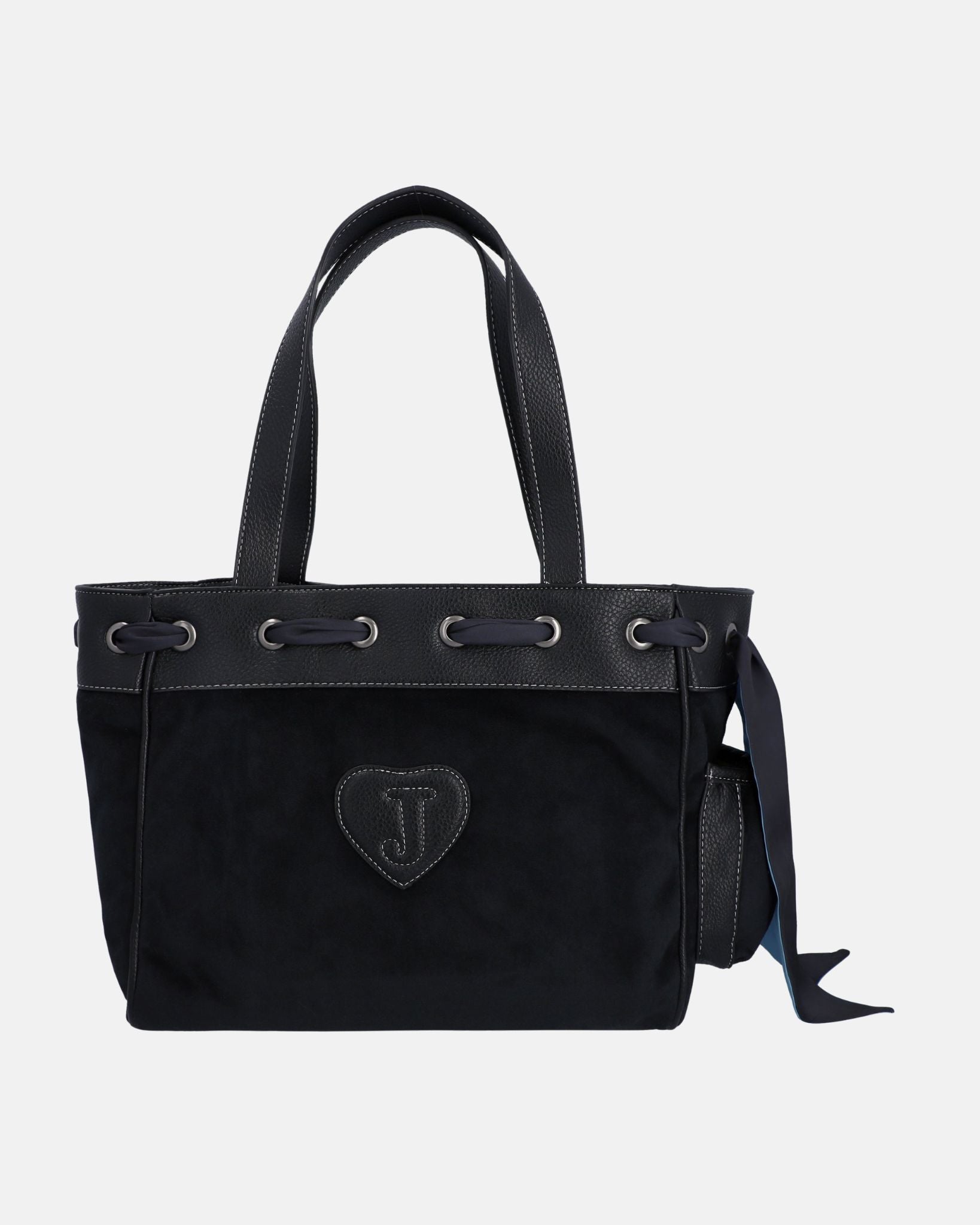 Daydreamer Palm Large Double Handle Bag Black