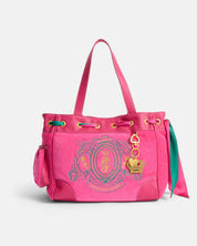 Daydreamer Palm Large Double Handle Bag Nostalgia Pink