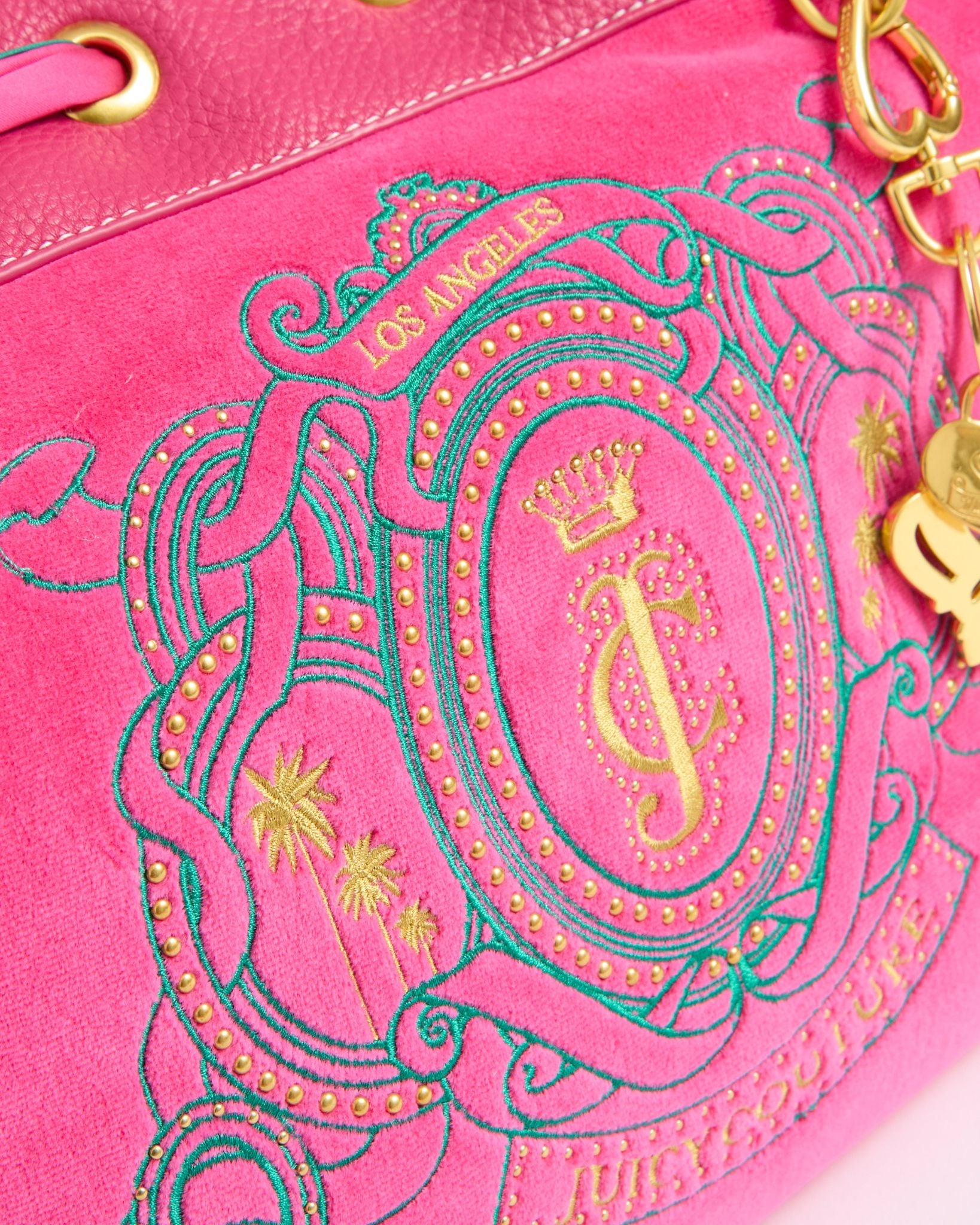 Daydreamer Palm Large Double Handle Bag Nostalgia Pink