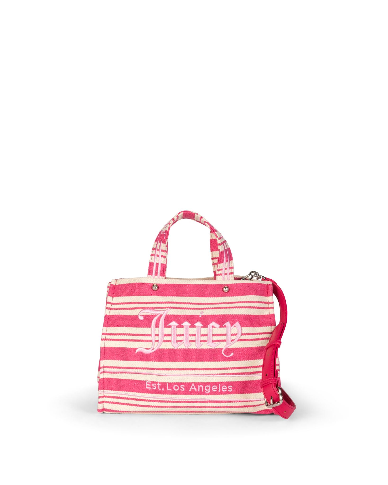 Iris Stripes Large Shopping Bag Rasberry Sorbet