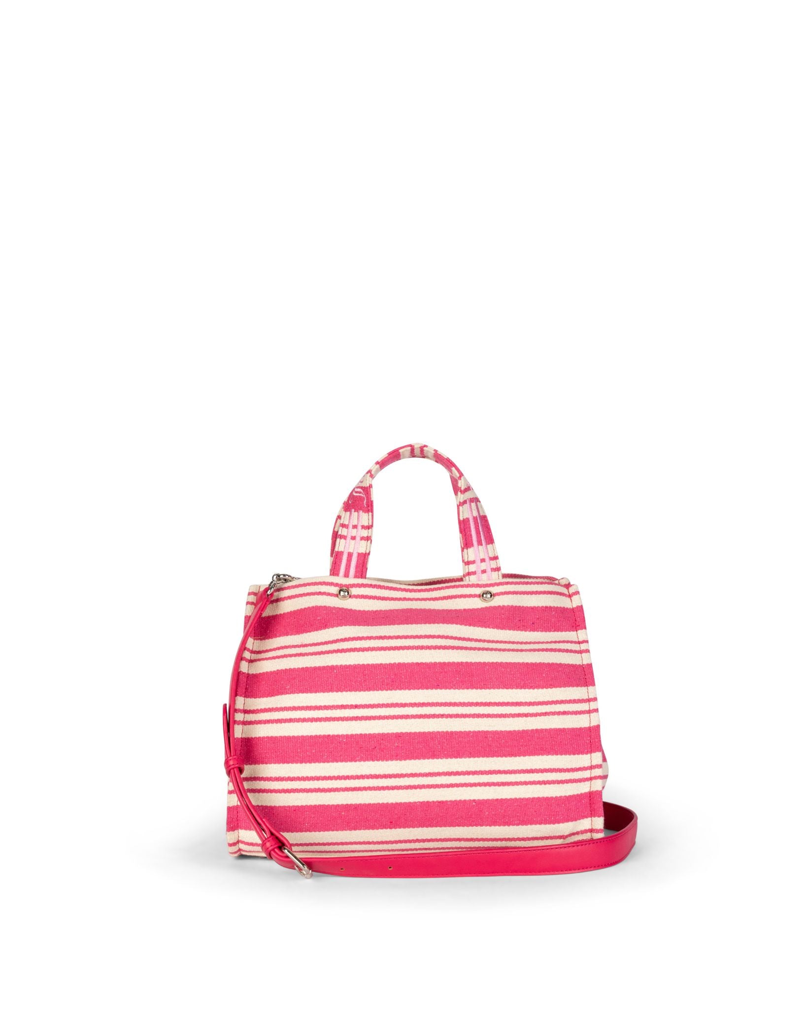 Iris Stripes Large Shopping Bag Rasberry Sorbet