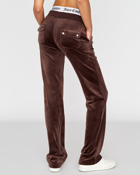 Classic Velour Del Ray Pant Java - Juicy Couture Scandinavia