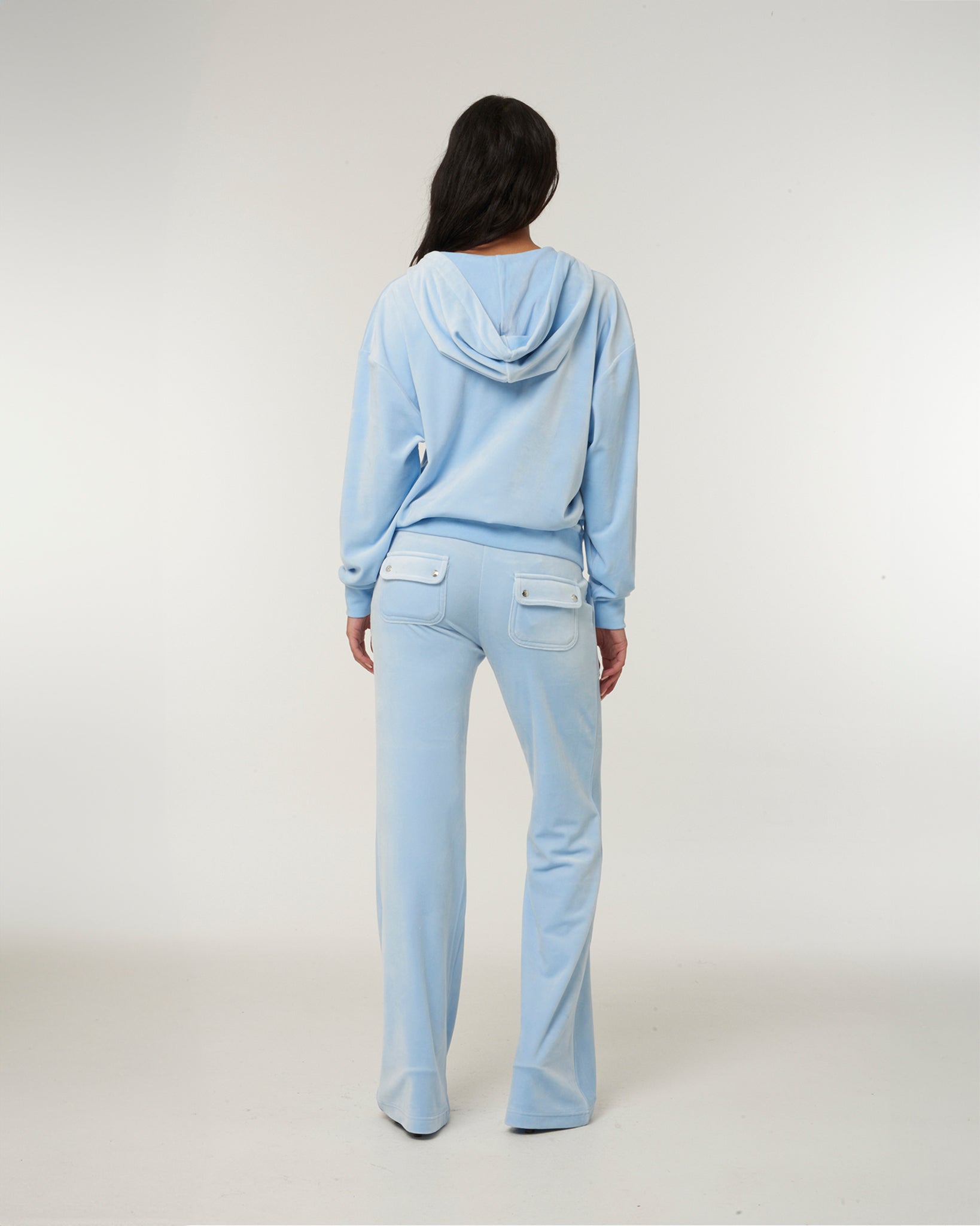 Halan Oversized Zip Through Hoodie Powder Blue