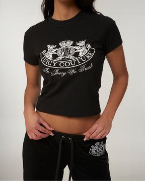Enzo Dog Crest T-shirt Black