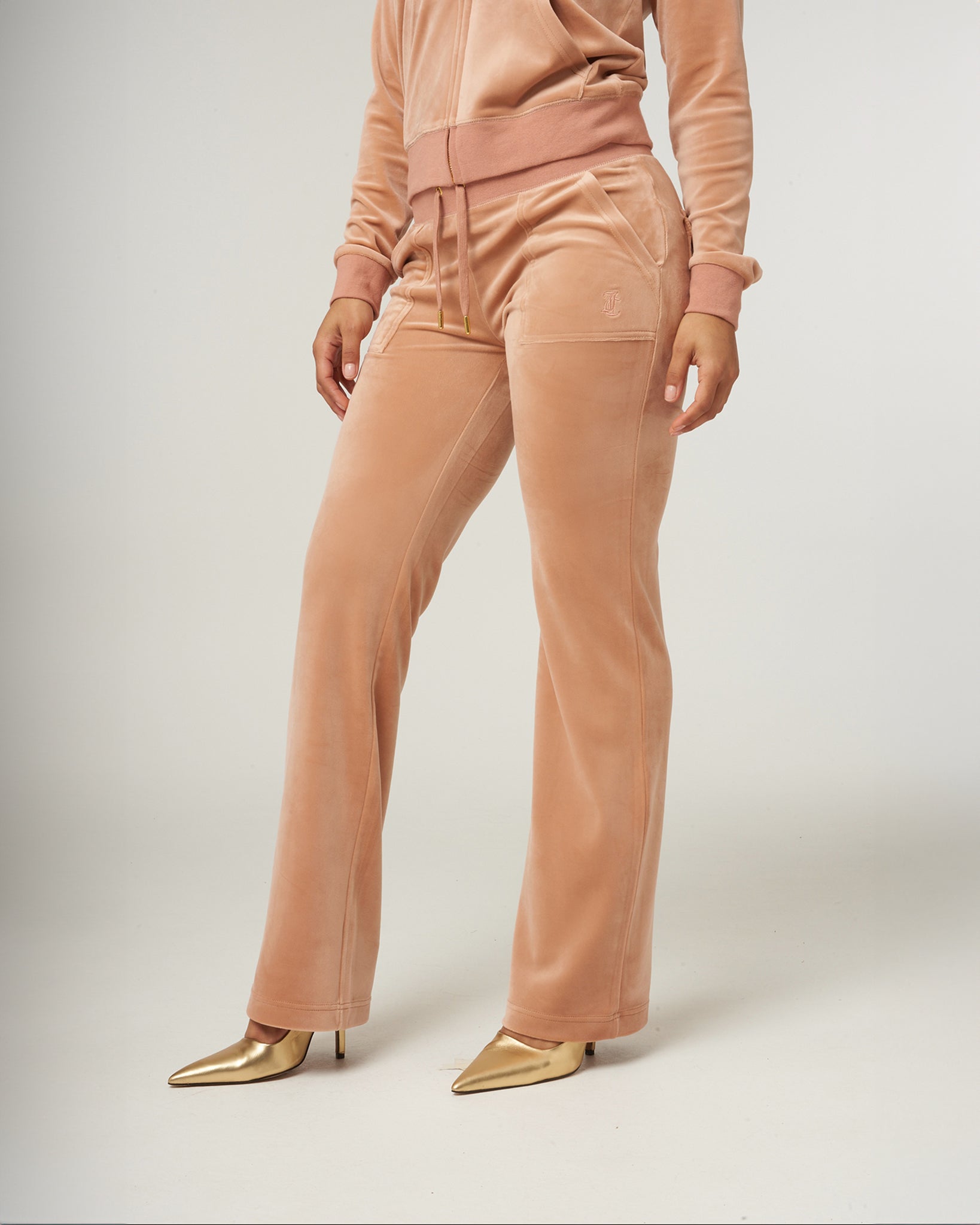 Juicy Couture Classic Velour Del Ray Pant Thyme