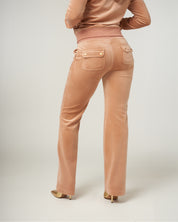 Classic Velour Del Ray Pant Cafe au Lait Gold - Juicy Couture Scandinavia