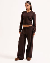 Heritage Knit Wide Leg Pant - Juicy Couture Scandinavia