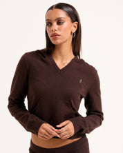 Heritage Knit Hoodie Java - Juicy Couture Scandinavia