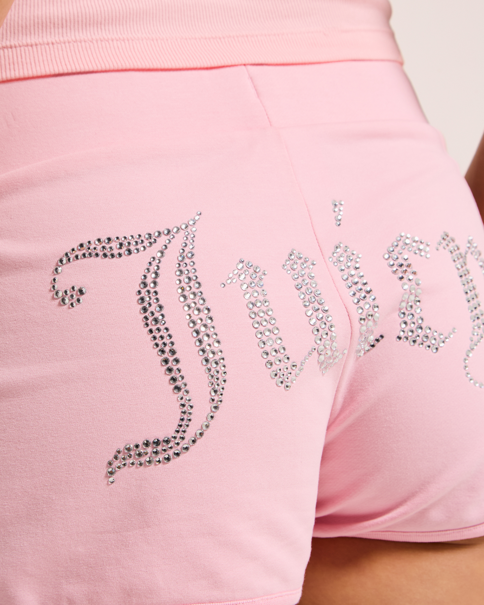 Diamante Booty Shorts Juicy Pink