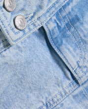 Crest Pleated Denim Skirt Light Wash - Juicy Couture Scandinavia