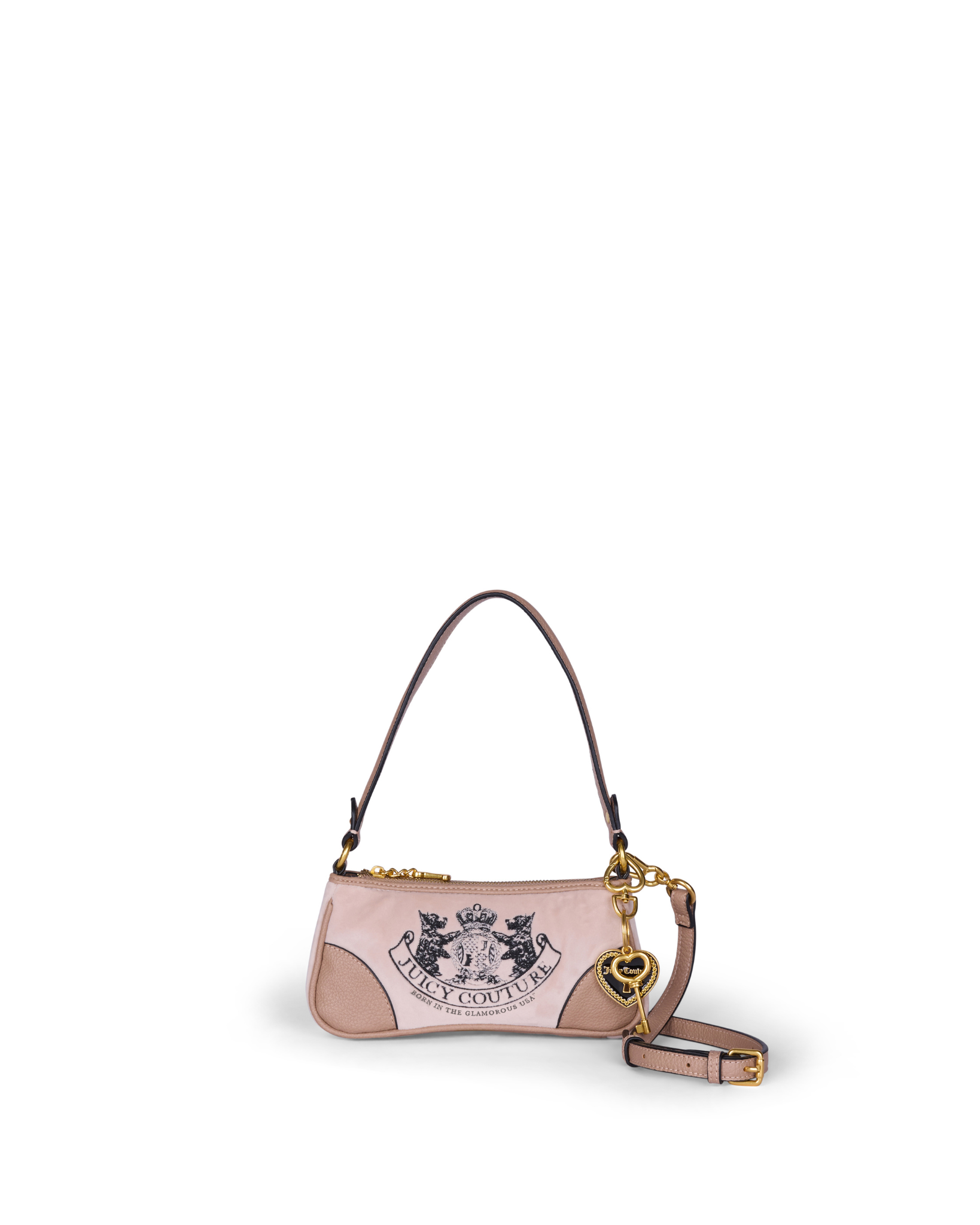 Daydreamer Crest Embroidered Shoulder bag Sand - Juicy Couture Scandinavia