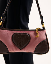 Daydreamer Crest Embroidered Shoulder bag Powder Pink - Juicy Couture Scandinavia