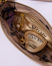 Daydreamer Crest Embroidered Shoulder bag Sand - Juicy Couture Scandinavia