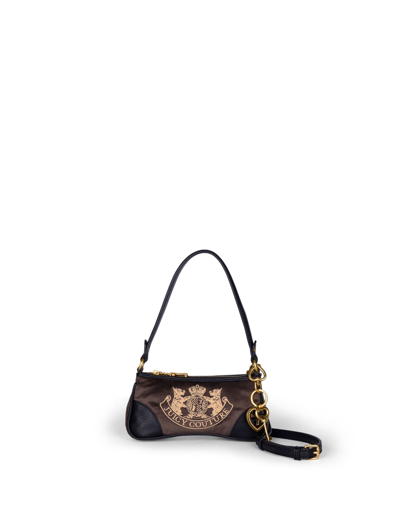 Daydreamer Crest Embroidered Shoulder bag Chocolate - Juicy Couture Scandinavia