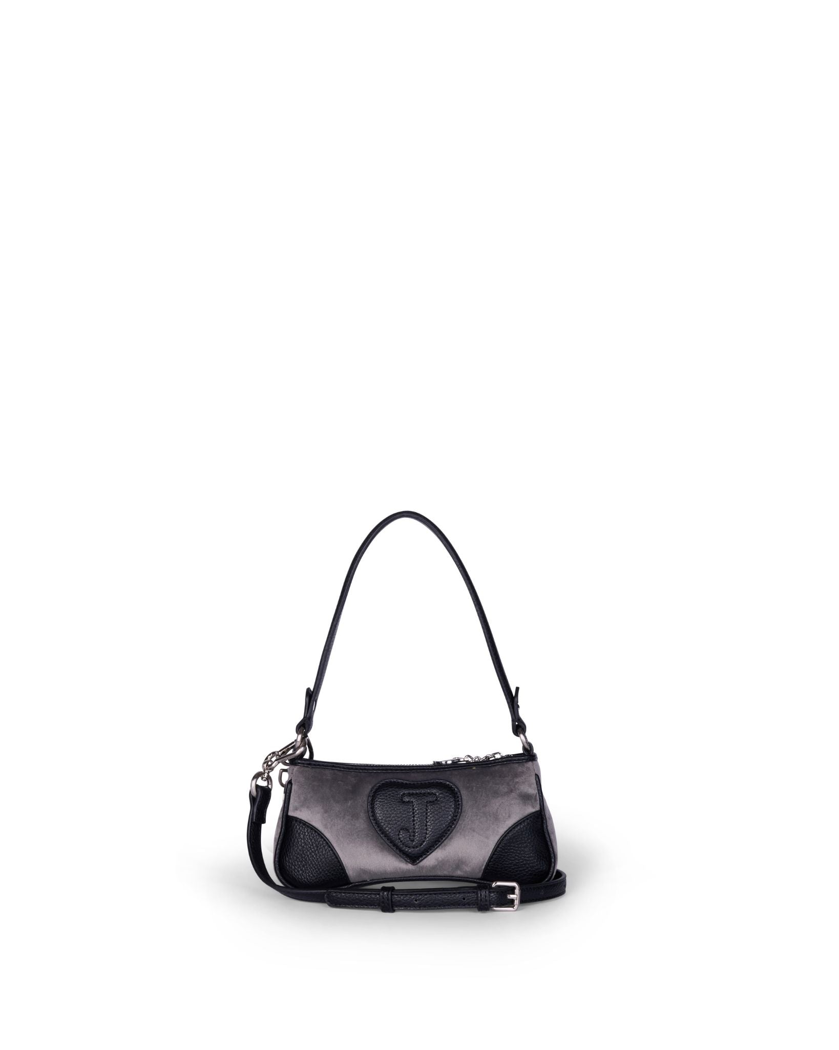 Daydreamer Crest Embroidered Shoulder Bag Grey - Juicy Couture Scandinavia