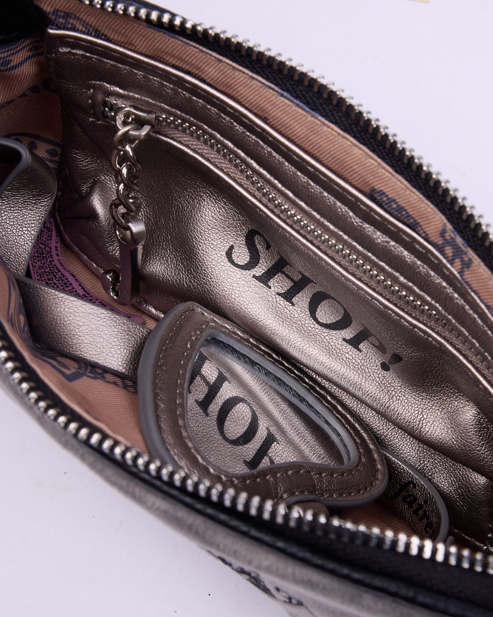 Daydreamer Crest Embroidered Shoulder Bag Grey - Juicy Couture Scandinavia