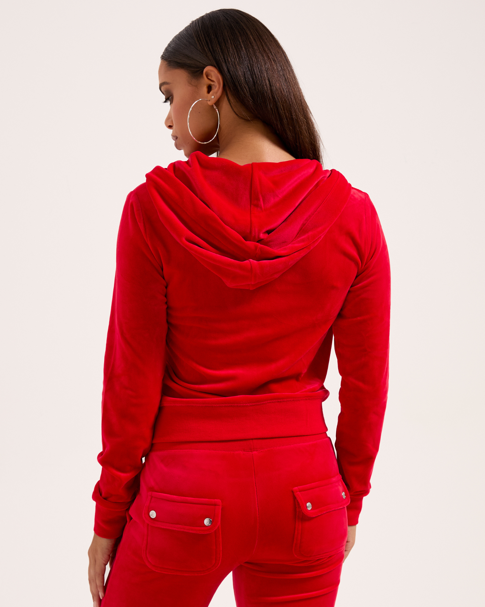 Classic Velour Robertson Zip Hoodie Toreador