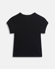 Baby Capped Sleeved T-Shirt Black