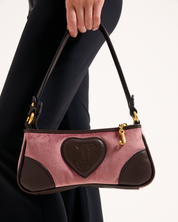 Daydreamer Crest Embroidered Shoulder bag Powder Pink - Juicy Couture Scandinavia