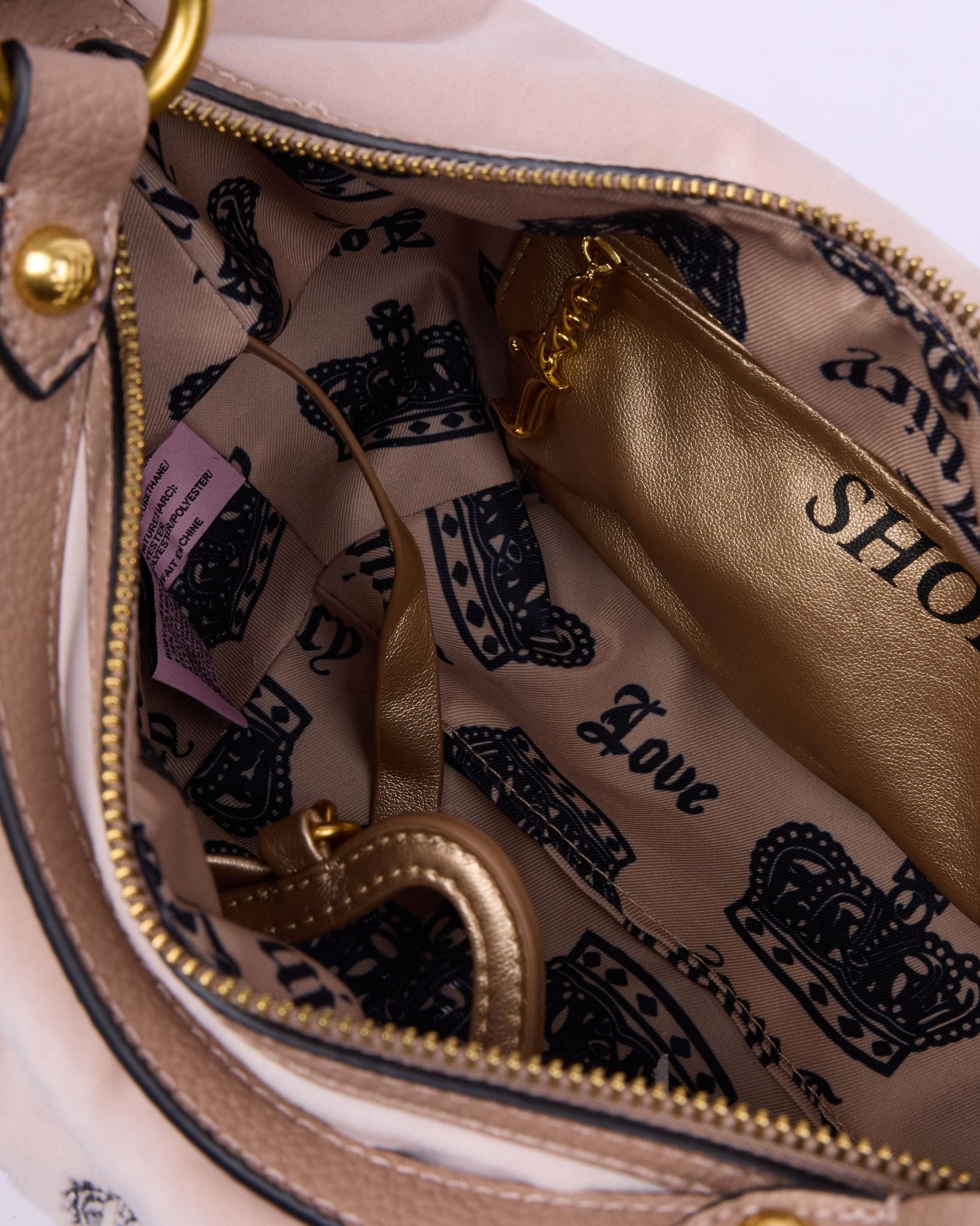 Daydreamer Medium Hobo Bag Dark Sand - Juicy Couture Scandinavia